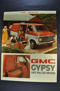 1977 GMC Trucks Vandura Gypsy Sales Brochure Sheet Nice Original 77 