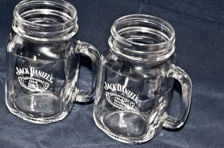 ORIGINAL JACK DANIELS DANIEL Mason Jar Mugs, Set of 6. Brand New. LOW 