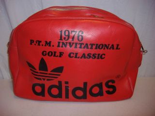   Adidas Orange Black Gym/Sports Bag 1976 PTM Invitational Golf Classic