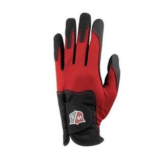 New Wilson FG Tour Junior Golf Glove Red/Black Size Medium