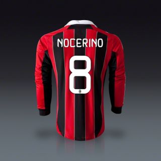 adidas Antonio Nocerino AC Milan Long Sleeve Home Jersey 12/13 