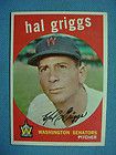 1959 Topps #434 Hal Griggs. Senators. whiteback  VG/EX  *2527