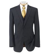 Joseph 2 Button Wool Vested Suit with Pleated Front Trousers