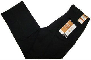 Mens Haggar Classic Khaki Original Fit Pleated Front Pants Black Ö