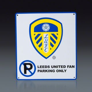 Leeds United No Parking Sign  SOCCER