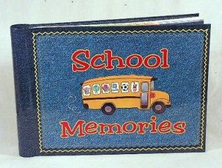 School Memories Keepsake Scrapbook Photo Album with BONUS PICTURE 