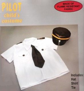 CHILDS JR AIRLINE PILOT OFFICER HALLOWEEN COSTUME M