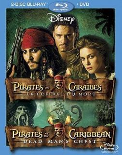 Pirates of the Caribbean Dead Mans Chest Blu ray DVD, 2011, 3 Disc 