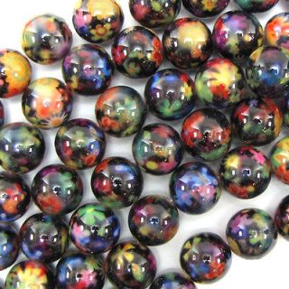 Newly listed 16mm painted shell pearl round beads 8 13 pcs blue 