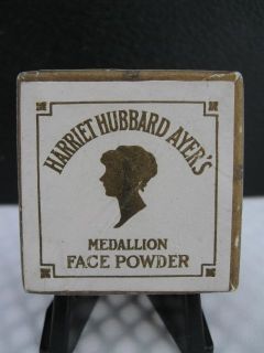 Vintage HARRIET HUBBARD AYERS Miniature Medallion Face Powder Box