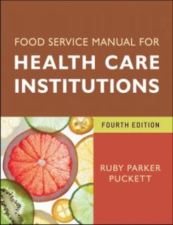 Food Service Manual for Health Care Institutions 150 by Ruby Parker 
