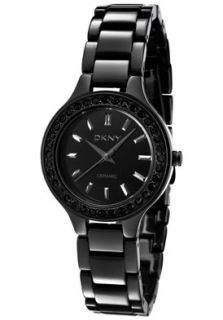 DKNY NY8142 Watches,Womens Black Crystal Black Ceramic, Womens DKNY 