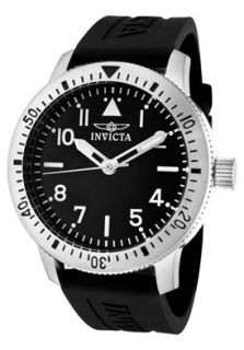 Invicta 11422 Watches,Mens Specialty Black Dial Black Polyurethane 