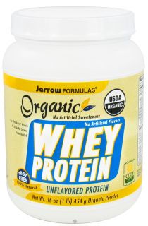 Jarrow Formulas   Organic Whey Protein Powder Unflavored   16 oz.