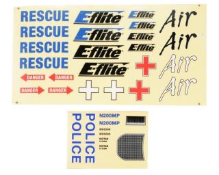 Blade Complete Decal Set (CX3) [EFLH2010]  RC Helicopters   A Main 