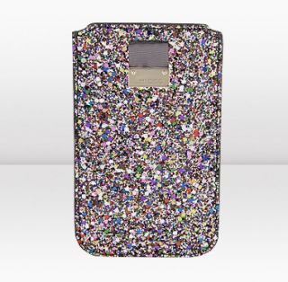 Jimmy Choo  Trent  Multi Colour Glitter Fabric iphone Case 