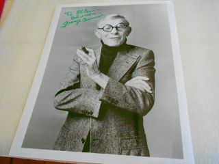 d1996 George Burns GREEN INK autograph signed OH GOD! + many MOVIE 