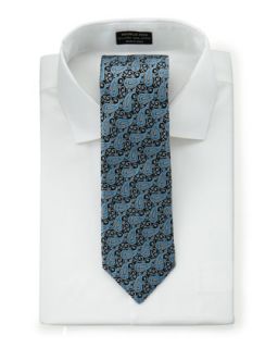 Paisley Silk Tie, Turquoise   