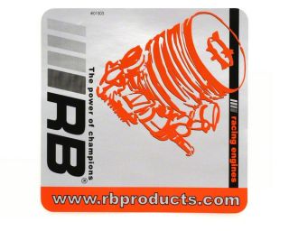 RB Products Team Aluminum Sticker [RBD01503]  Stickers & Decals   A 