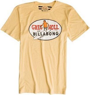 Billabong X Greg Noll Cruiser Tee Yellow New Tee Shirt