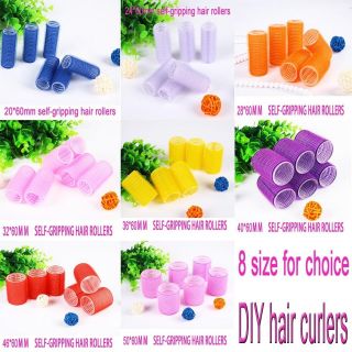 BIG SELF GRIP VELCRO HAIR ROLLERS CLING any size DIY HAIR CURLERS
