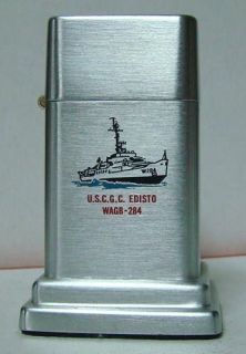 USCGC Edisto (WAGB 284) Zippo 4th Model Barcroft Table Lighter