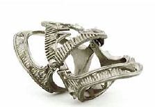 House of Harlow 1960 Nicole Richie Silv Armor Claw Ring