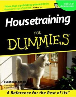 Housetraining for Dummies by Susan McCullough 2002, Paperback