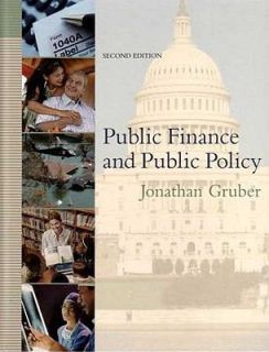   Finance and Public Policy by Jonathan Gruber 2007, Hardcover