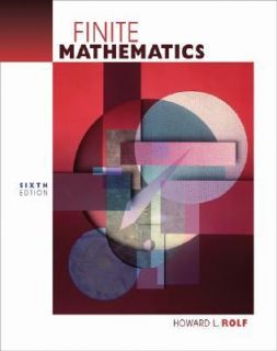 Finite Mathematics by Howard L. Rolf 2004, Hardcover, Revised