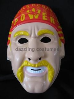 hulk hogan wwf wrestler pvc child mask party favour toy costume 