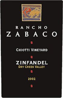 Rancho Zabaco Dry Creek Zinfandel 2002 