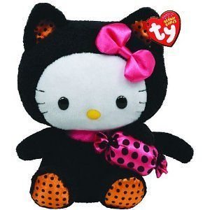   BABY ~ HELLO KITTY IN CAT COSTUME WITH CANDY ~ FOR HALLOWEEN ~ NEW