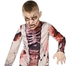 Zombie Sublimation Medium 8 10 Halloween Costume Child Boy Bloody 