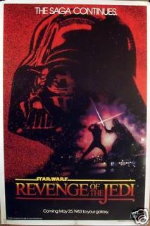 Revenge of the Jedi poster in Entertainment Memorabilia