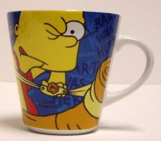 Kinnerton The Simpsons Coffee Mug Cup Homer Bart Signed Matt Groening
