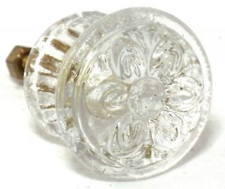   Clear Glass Knobs Vintage Style Drawer Pulls Hand Pressed Handle #K211