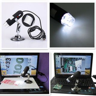 2MP 2.0 Mega Pixels 20X~800X Magnifier 8 LED USB Digital Microscope 