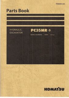 Komatsu PC35MR 3 Excavator Parts Manual