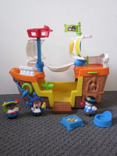 Fisher Price Little People ~ Mayflower Thanksgiving Ship Pirate 