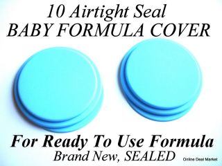   Pack , Total 10 Airtight Seal Baby Formula Can Covers Lid Top Reusable