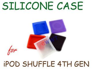 5pcs Silicone Silicon Skin Soft Cover Case for iPod Shuffle 4th Gen 4 