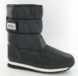 MENS SNOW BOOTS WINTER THERMAL WELLIES BLACK SIZE 7   12 NEW