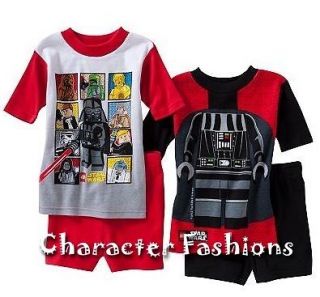 Boys STAR WARS Lego Pajamas pjs Size 4 6 8 10 DARTH VADER CHEWBACCA 