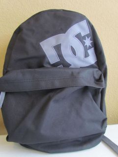 NWT DC Shoes Graphic Logo Multi Function Laptop Backpack Solid Black 