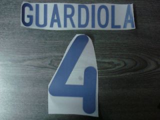 NEW GUARDIOLA #4 Barcelona Away 2000 2001 Name Number