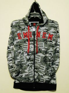 EMINEM   HTAO GRAYS & BLACK HOODIE   JACKET Size MD NEW WITH TAGS