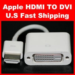 US APPLE RARE HDMI Male to DVI D Double link Female Cable Adapter for 