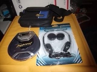   AX5011/17 Personal CD Player w/ new Headphones and CD CARRY CASE EUC