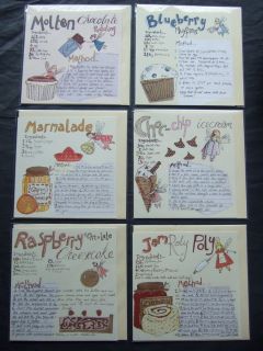 Recipe Greeting Card ~ Real Recipes ~ Great Cards for BIRTHDAY, THANK 